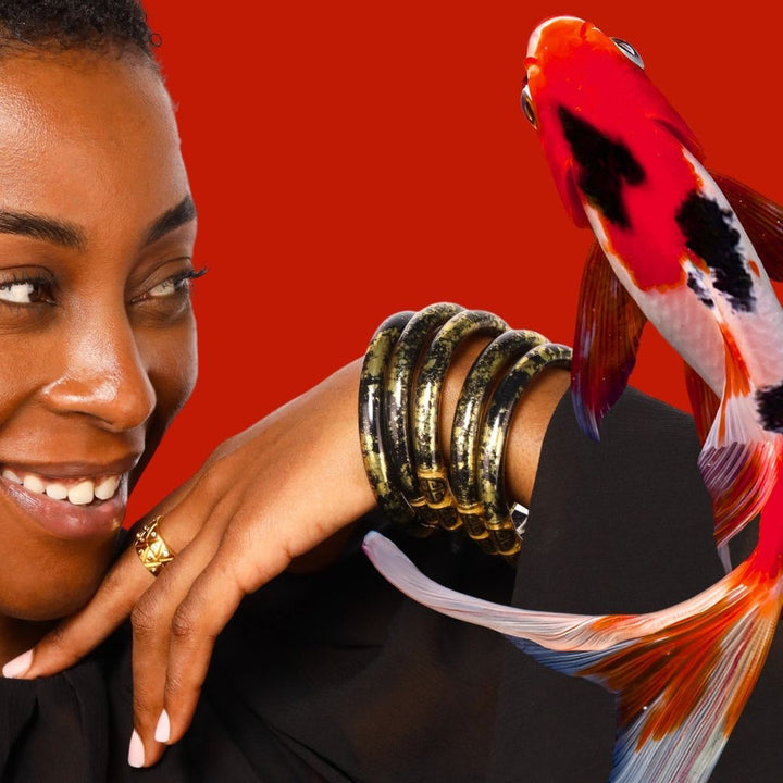 BudhaGirl-KOI TZUBBIE ALL WEATHER BANGLE: Multiple Colors