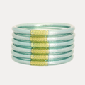 BudhaGirl- Mint All Weather Bangles® (SET OF 6) - Serenity Prayer