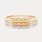 BudhaGirl- Three Queens All Weather Bangles® (AWB®) - Clear Crystal