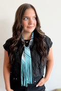 Blue Horizon Fringe Twilly