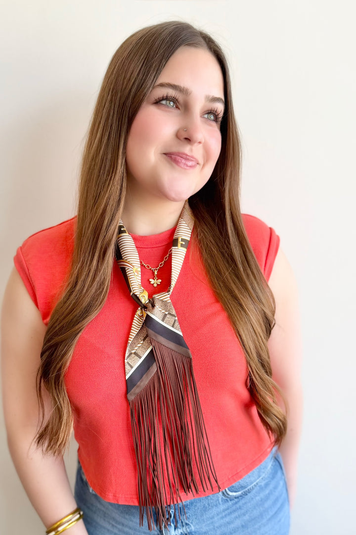 Rustic Luxe Fringe Twilly