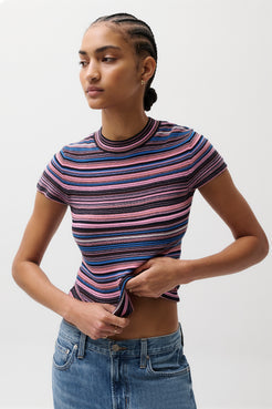 Pistola- SELENE SWEATER TEE - EGYPTIAN BLUE STRIPE
