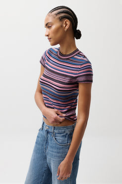 Pistola- SELENE SWEATER TEE - EGYPTIAN BLUE STRIPE