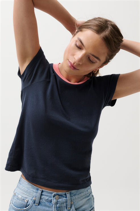 Pistola- RYN BABY TEE - NAVY SHIP