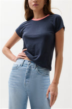 Pistola- Ryn Baby Tee- Navy Ship
