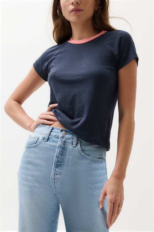 Pistola- RYN BABY TEE - NAVY SHIP