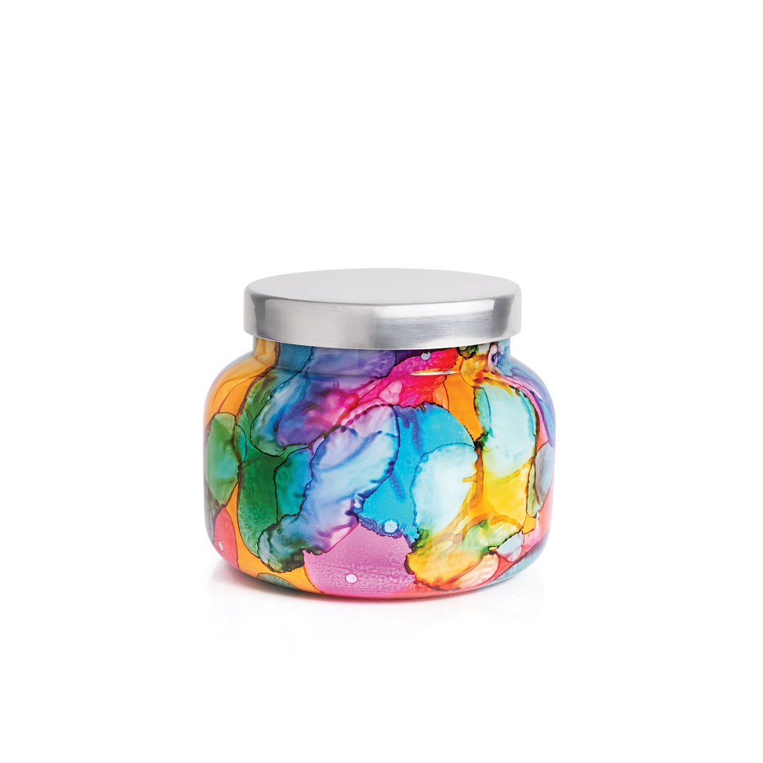 Capri Blue- Volcano Rainbow Watercolor Signature Candle