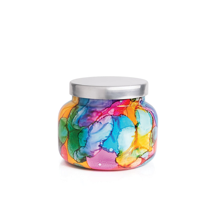 Capri Blue- Volcano Rainbow Watercolor Signature Candle
