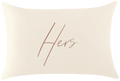 His & Hers Ivory Satin Pillowcase Set