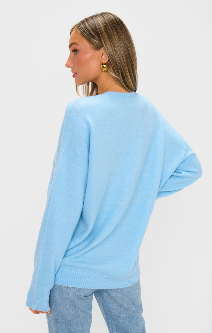 Show me your Mumu- Feel Good Sweater, Blue Me Away Knit