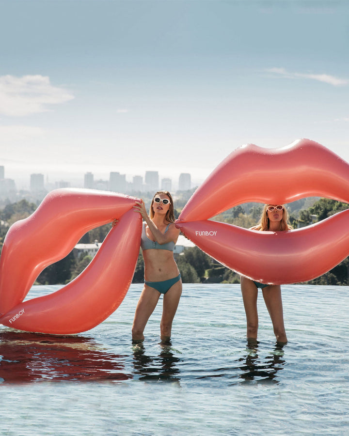 Funboy- Lip Pool Float- Metallic Pink
