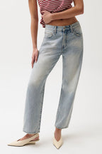Pistola- Lexi Mid Rise Bowed Straight Jean - Bowie