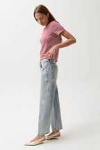 Pistola- Lexi Mid Rise Bowed Straight Jean - Bowie