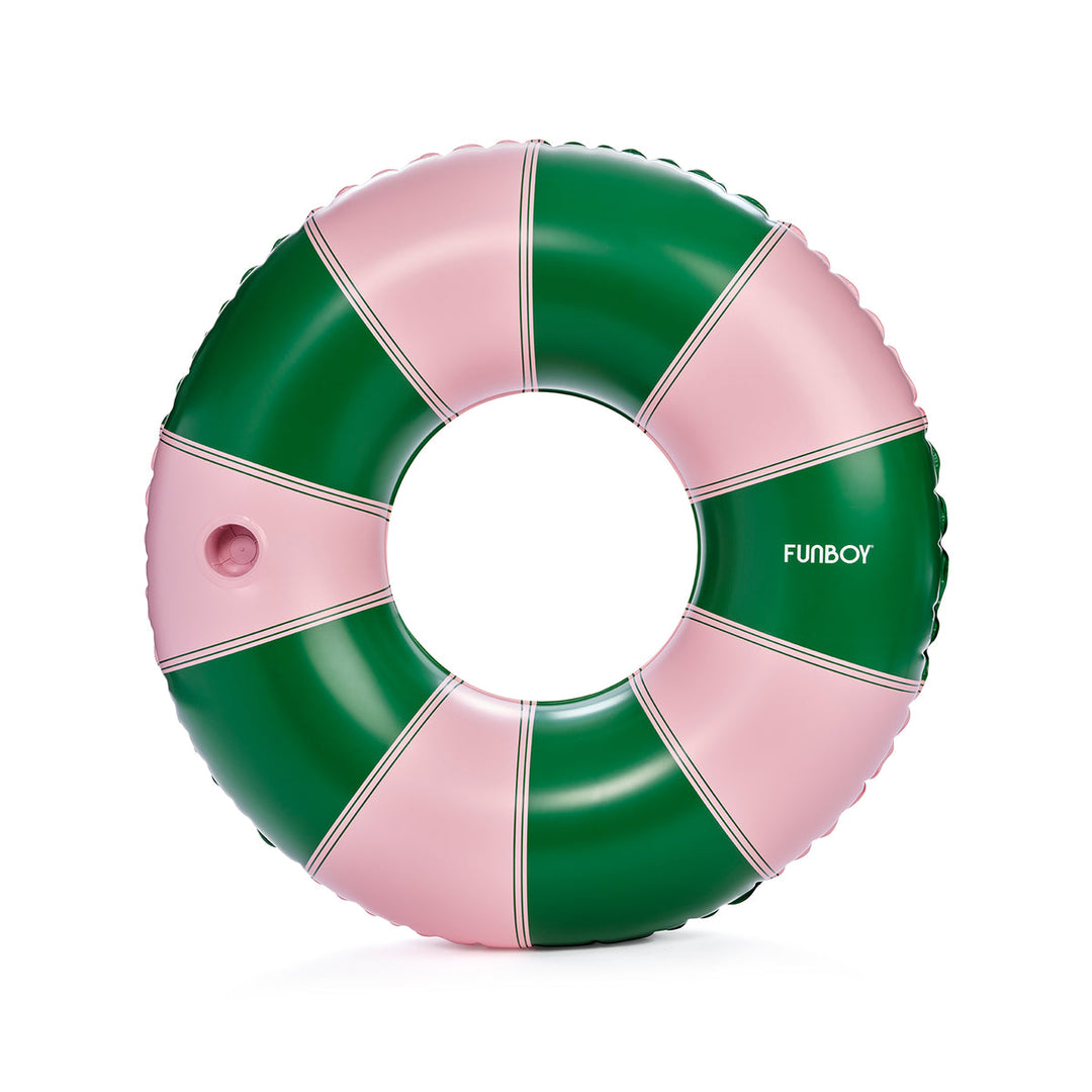 Funboy- Vintage Luxe Tube Float- Green & Pink