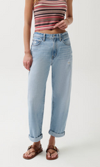 Pistola- Donny Rolled Hem Boyfriend Jean - Old Blues