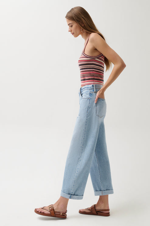 Pistola- DONNY ROLLED HEM BOYFRIEND JEAN - OLD BLUES