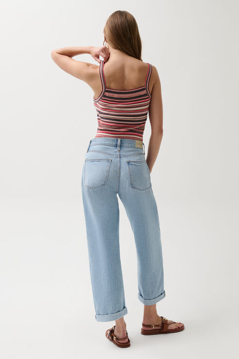 Pistola- DONNY ROLLED HEM BOYFRIEND JEAN - OLD BLUES
