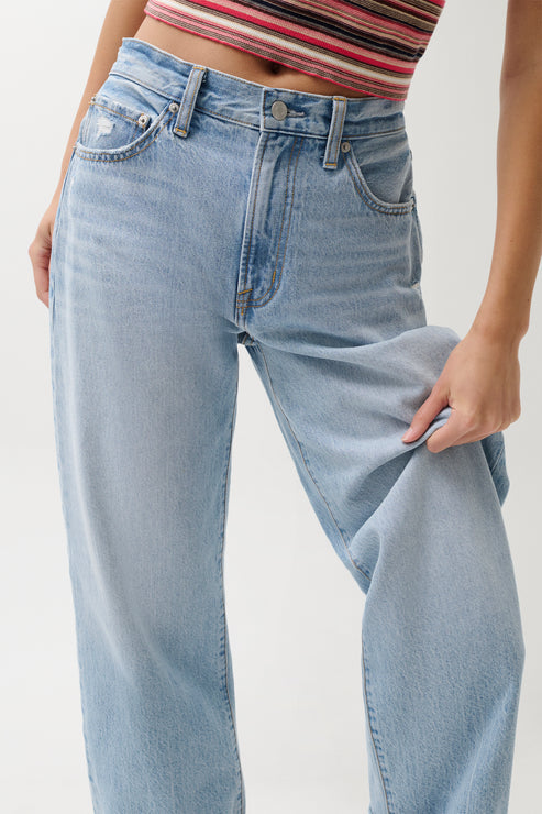 Pistola- DONNY ROLLED HEM BOYFRIEND JEAN - OLD BLUES