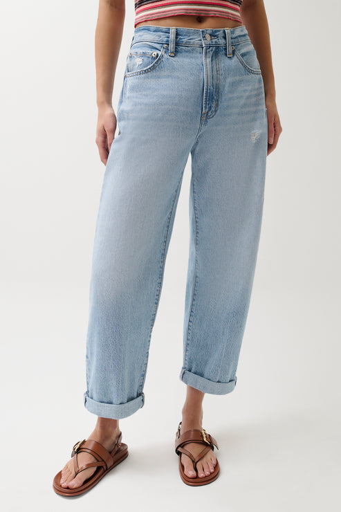Pistola- DONNY ROLLED HEM BOYFRIEND JEAN - OLD BLUES
