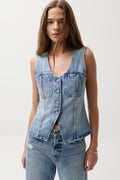 Pistola- Gia Denim Vest - Hazy