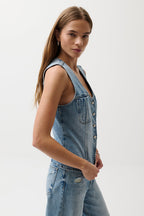 Pistola- Gia Denim Vest - Hazy
