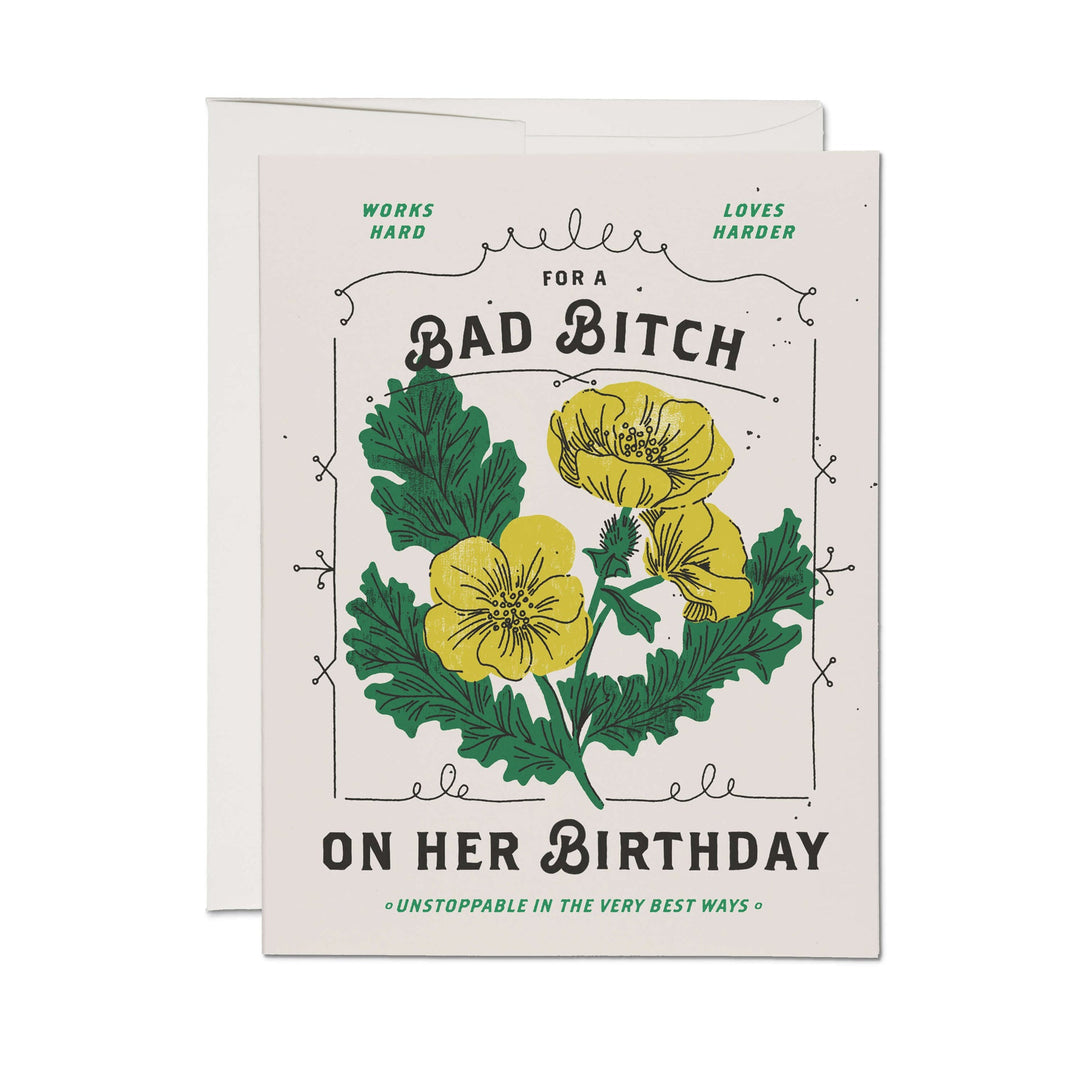 Bad Bitch Birthday card
