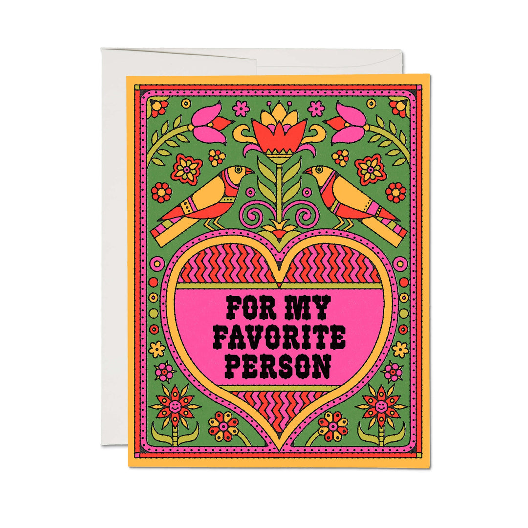 Favorite Person card