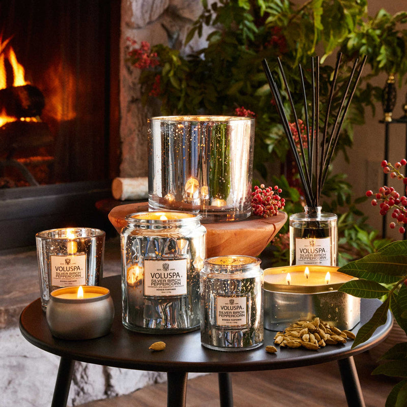 Voluspa Candle -Silver Birch Peppercorn