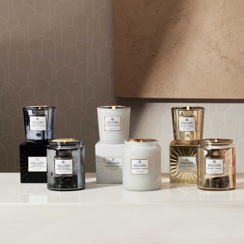 Voluspa-Makassar Ebony & Peach Candle