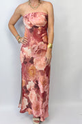 Autumn Blush Maxi Dress