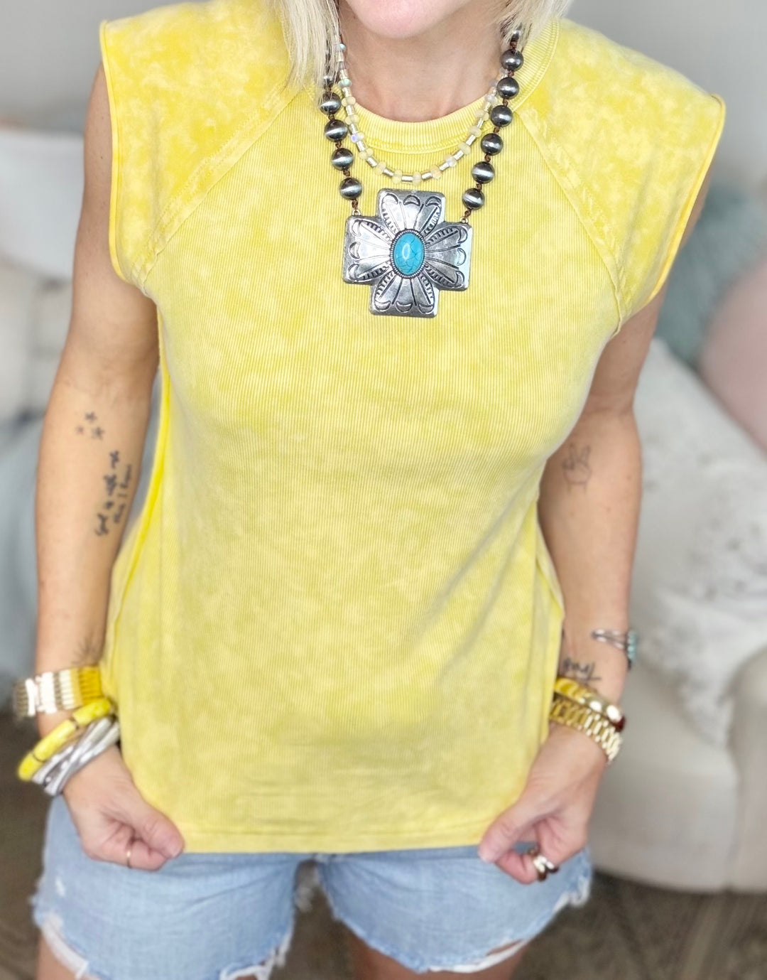 Ray of Sunshine Ribbed Tee