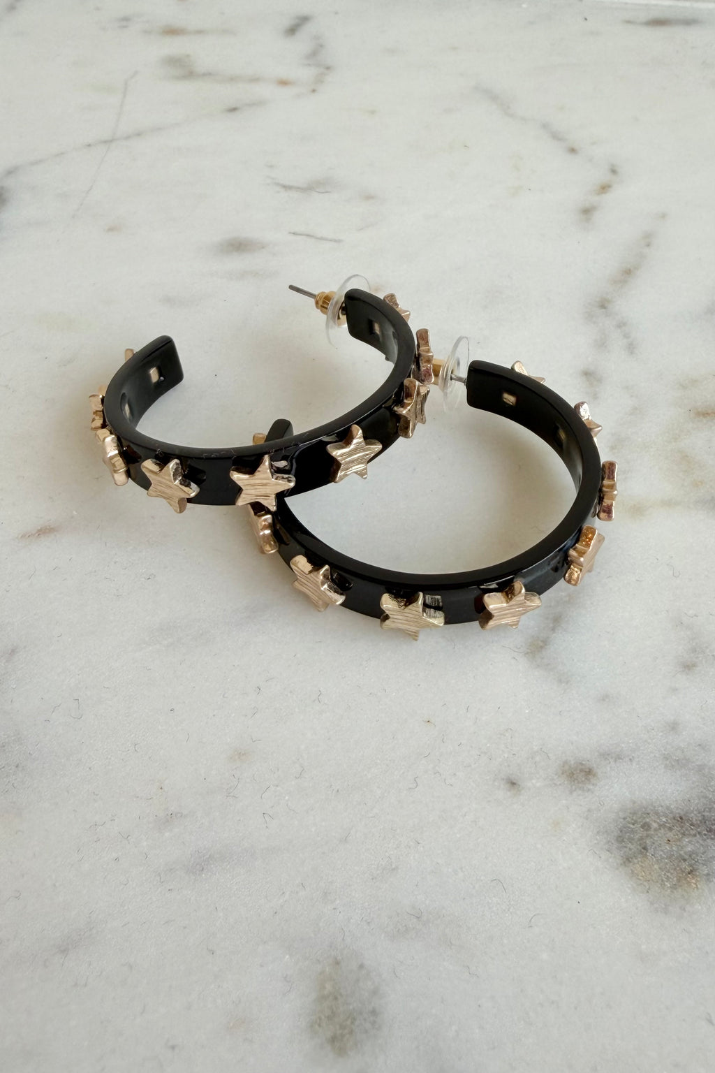 Count Your Lucky Star Hoop Earrings