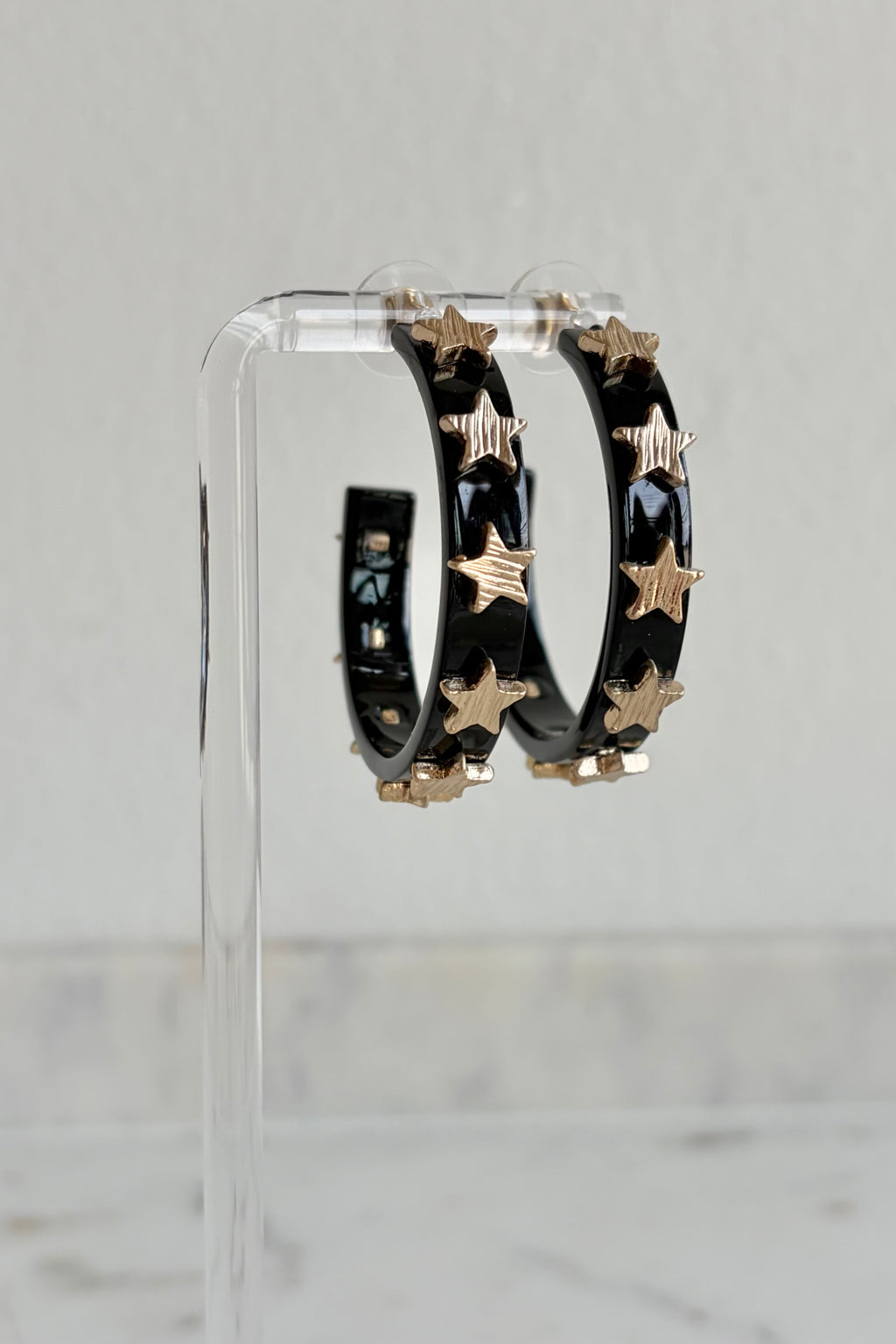 Count Your Lucky Star Hoop Earrings