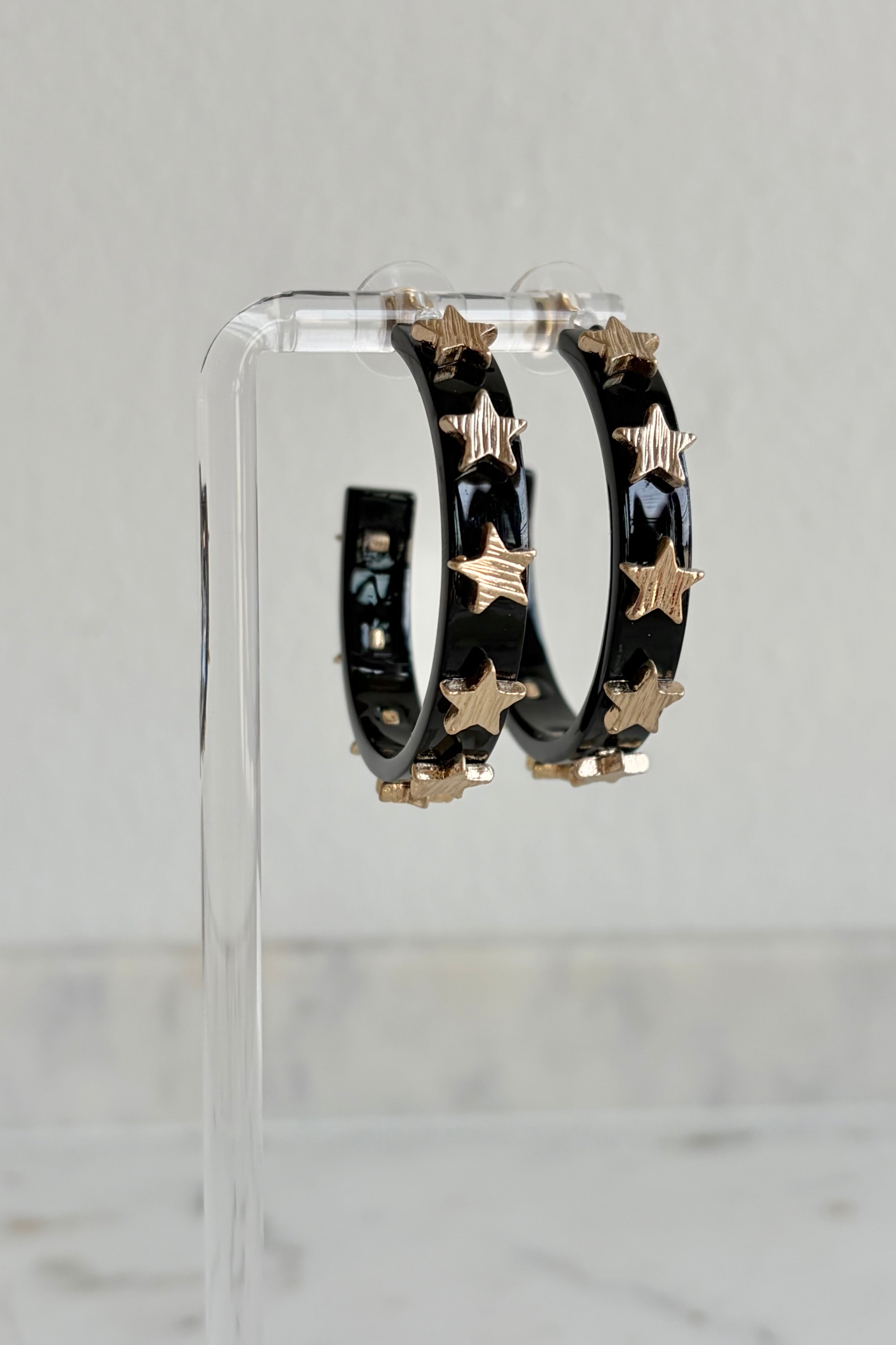 Count Your Lucky Star Hoop Earrings