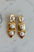 Uptown Pearl Drop Earrings