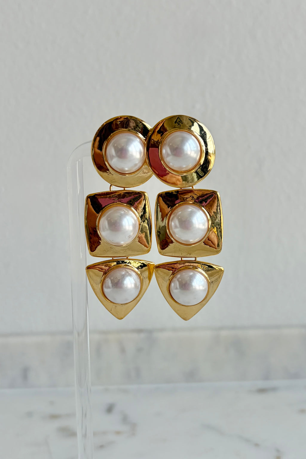 Uptown Pearl Drop Earrings