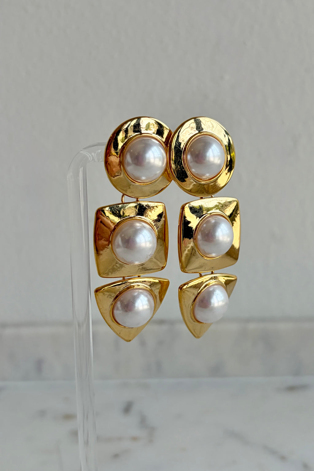 Uptown Pearl Drop Earrings