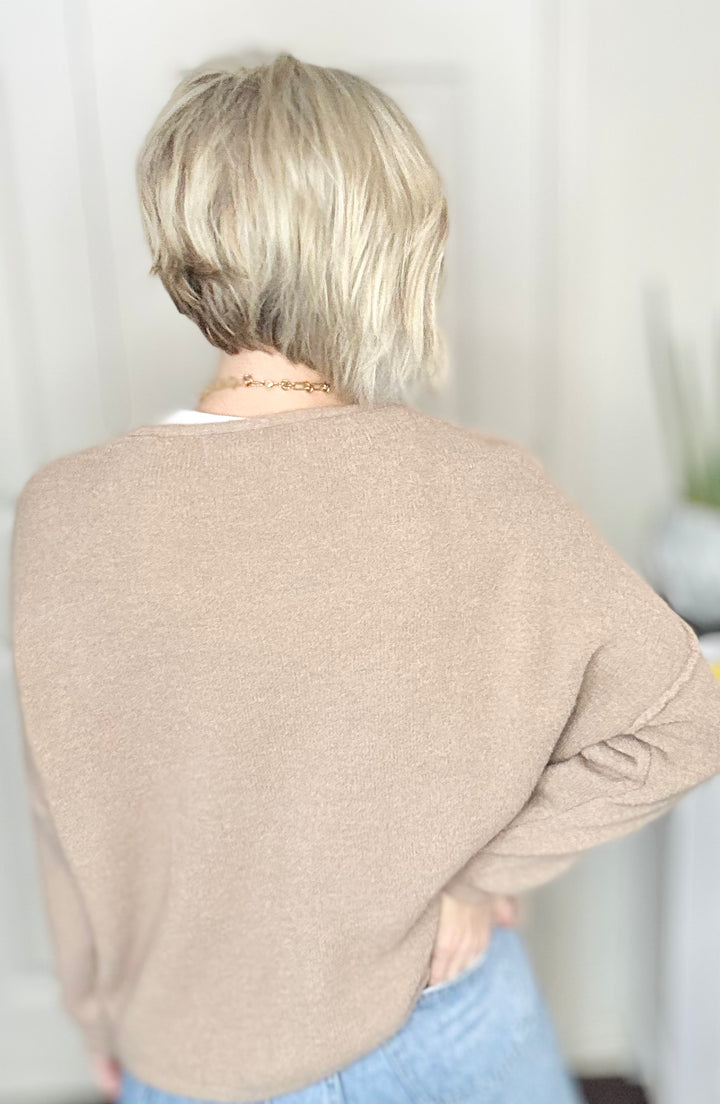 SIMPLY YES ITALIAN CARDIGAN : 2 COLORS