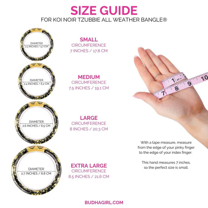 BudhaGirl-KOI TZUBBIE ALL WEATHER BANGLE: Multiple Colors
