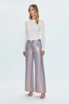 Jayden Low Slung Palazzo- Tinsel