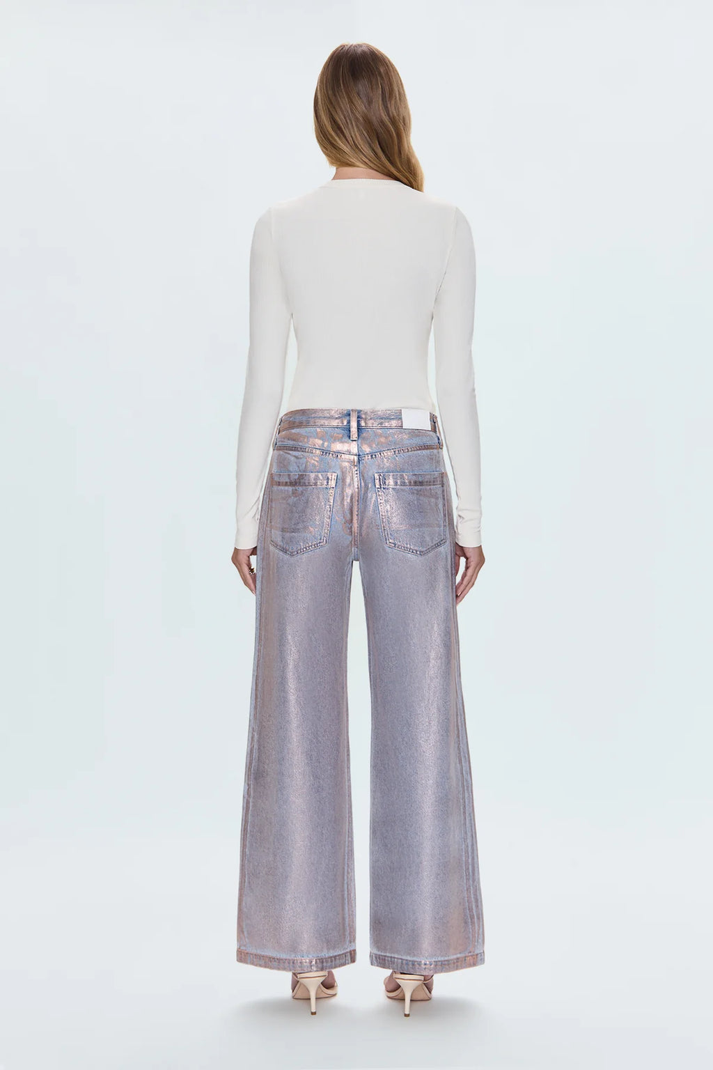 Jayden Low Slung Palazzo- Tinsel