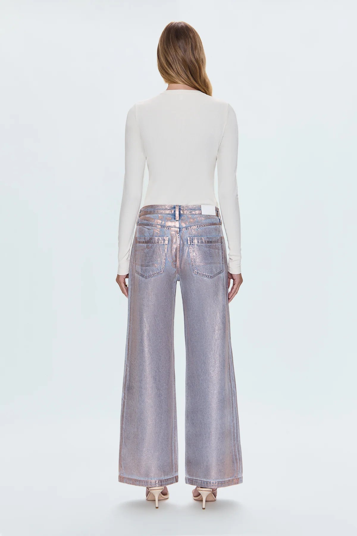 Jayden Low Slung Palazzo- Tinsel