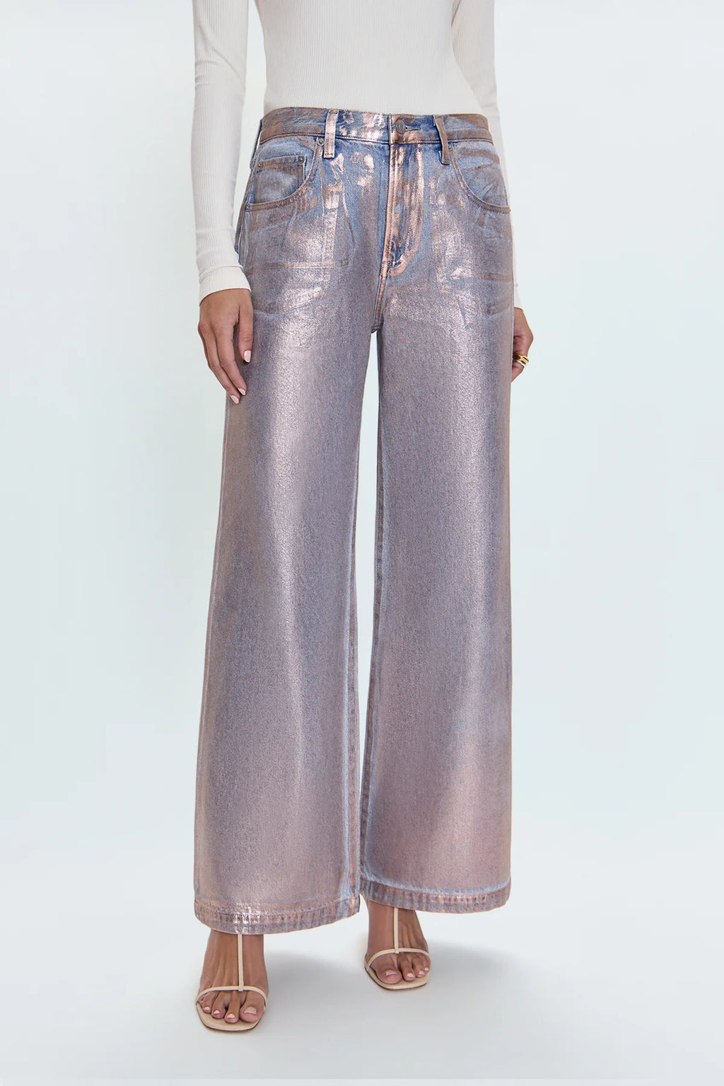 Jayden Low Slung Palazzo- Tinsel
