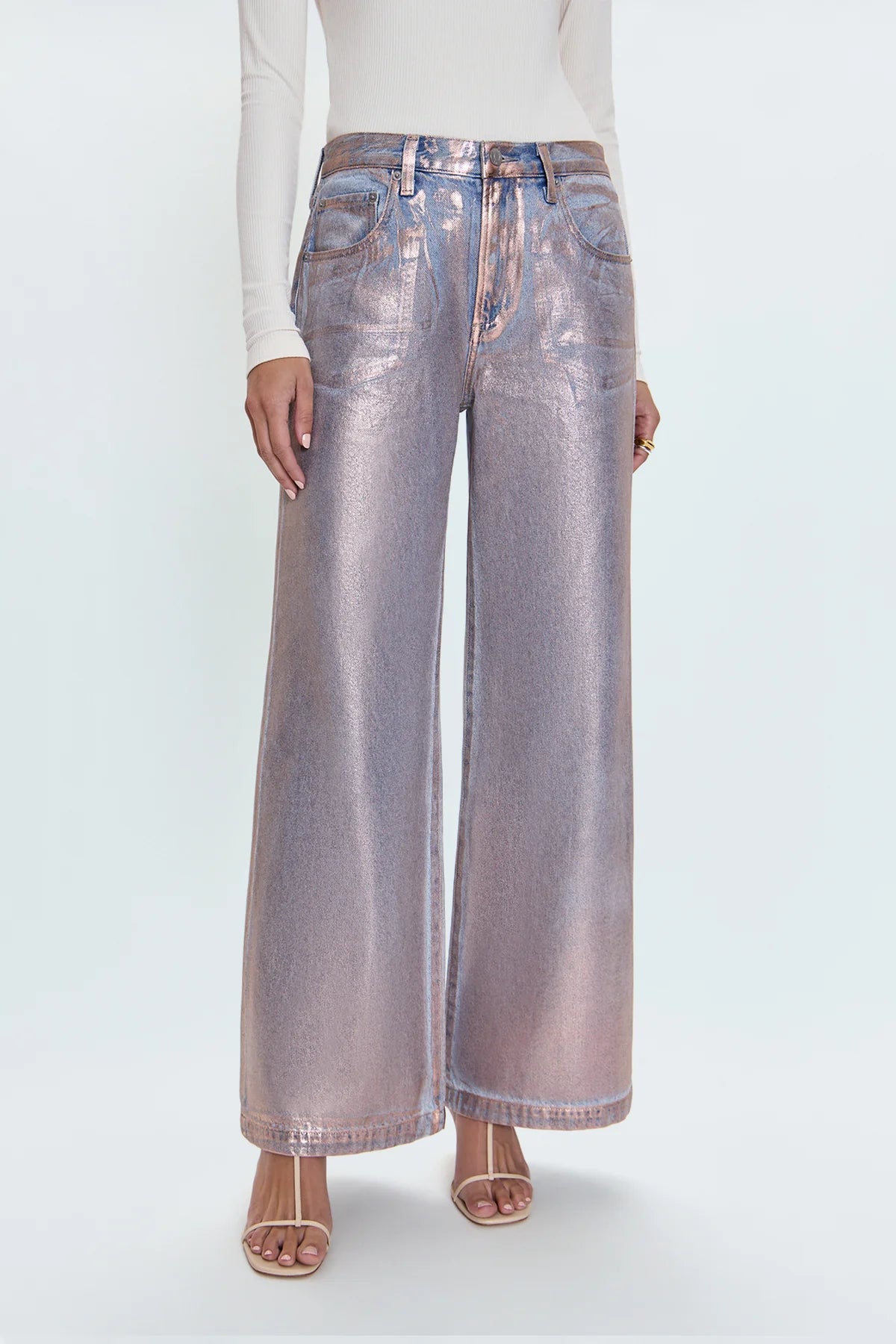 Jayden Low Slung Palazzo- Tinsel