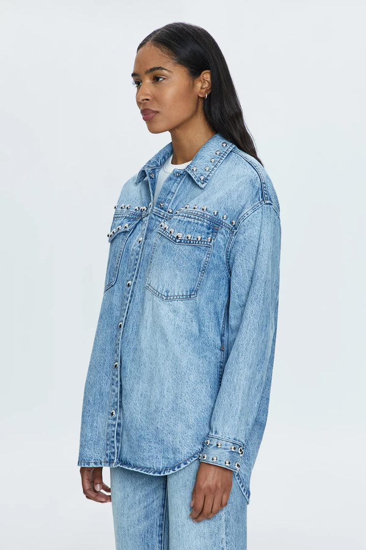 Pistola- MANDY DENIM SHACKET - SATELLITE.