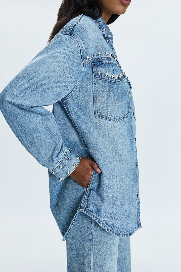 Pistola- MANDY DENIM SHACKET - SATELLITE.