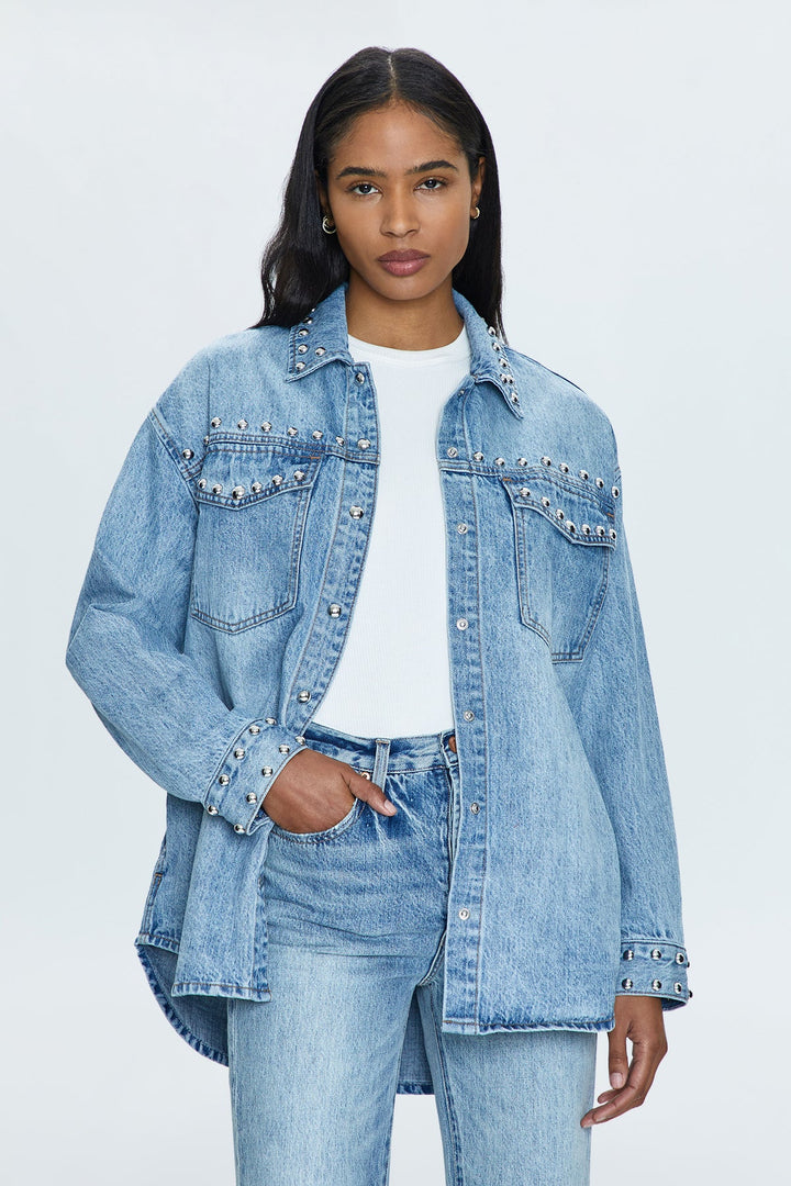 Pistola- MANDY DENIM SHACKET - SATELLITE.