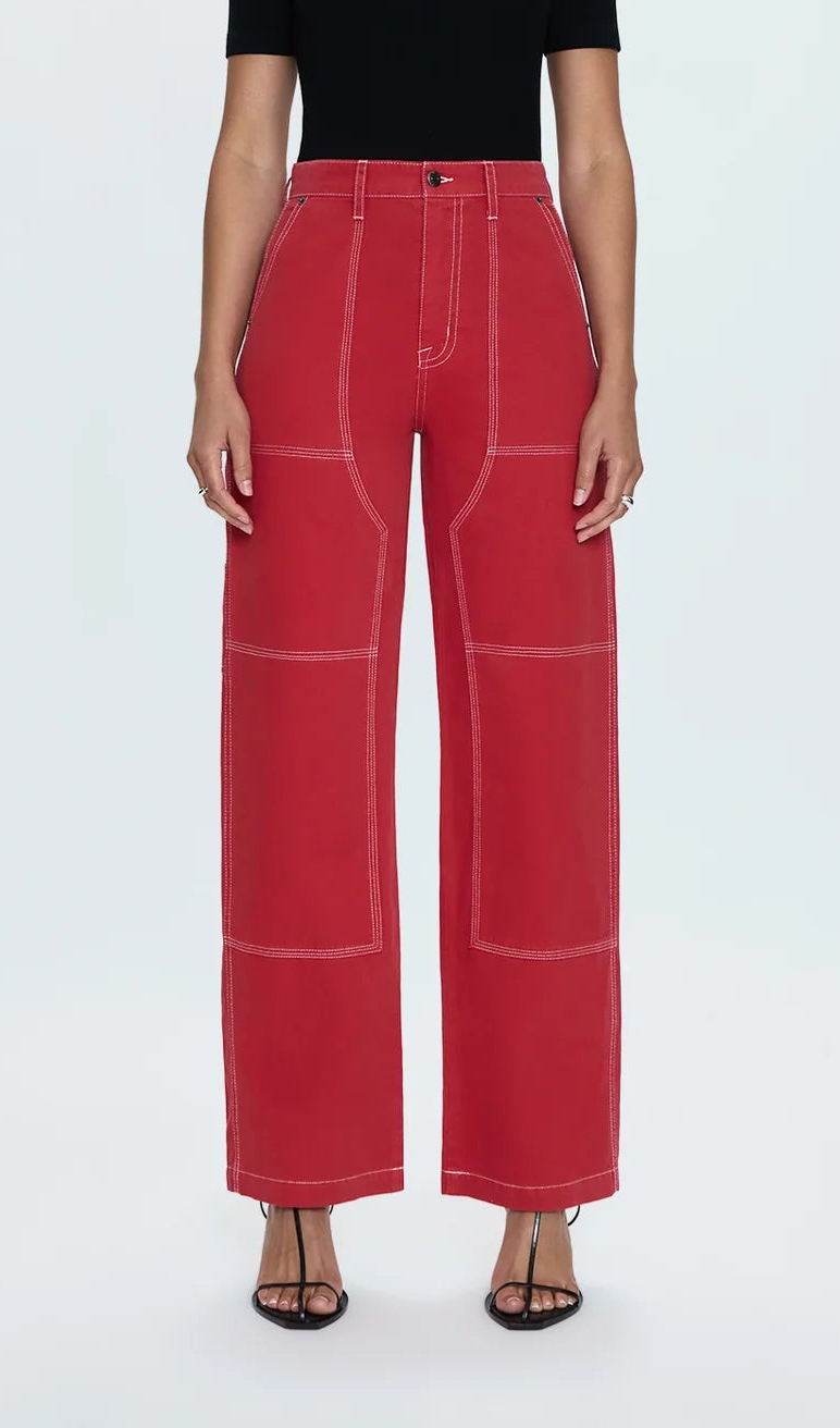 Pistola- Grady Carpenter Pant - Rouge