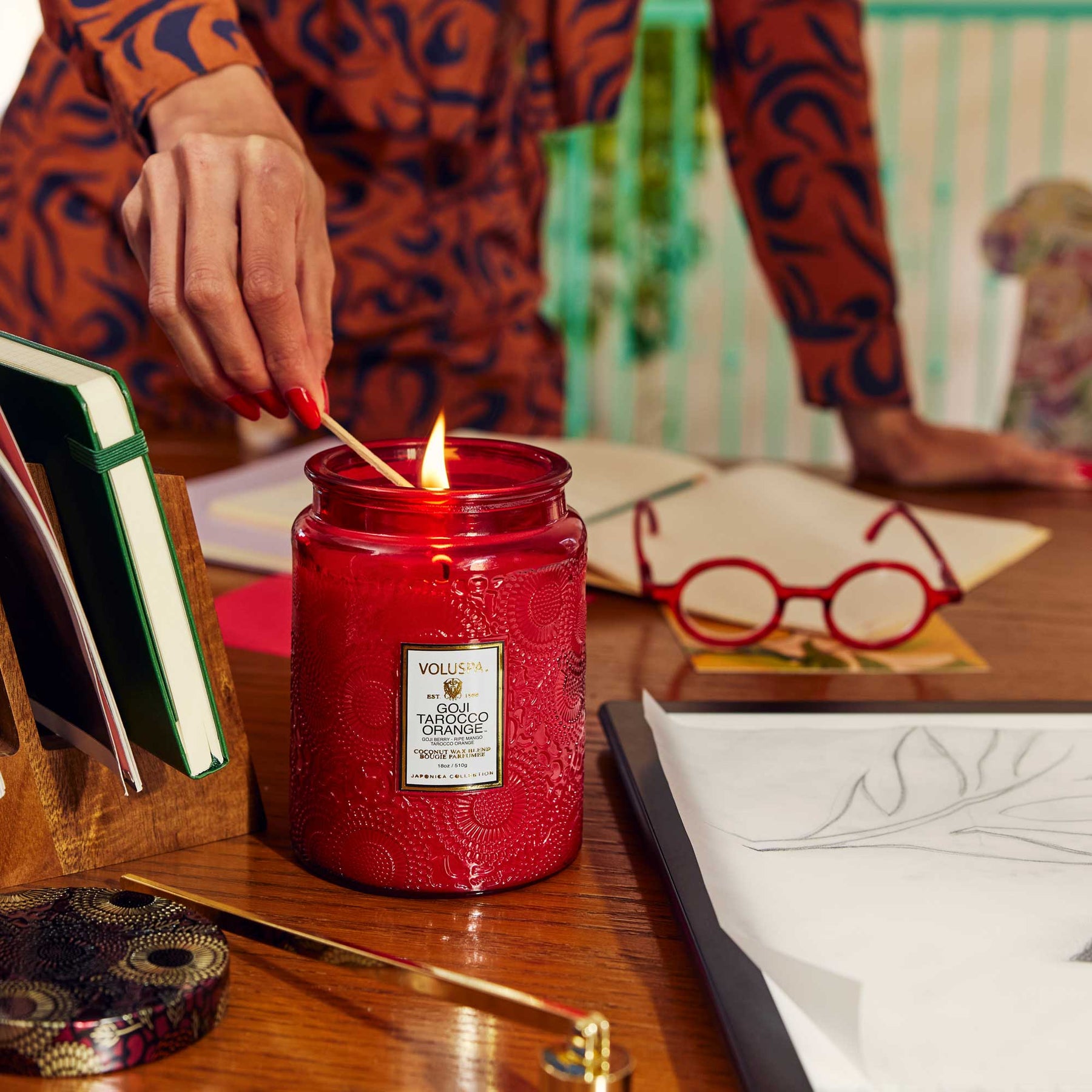 Voluspa GOJI TAROCCO ORANGE Lucky U Boutique