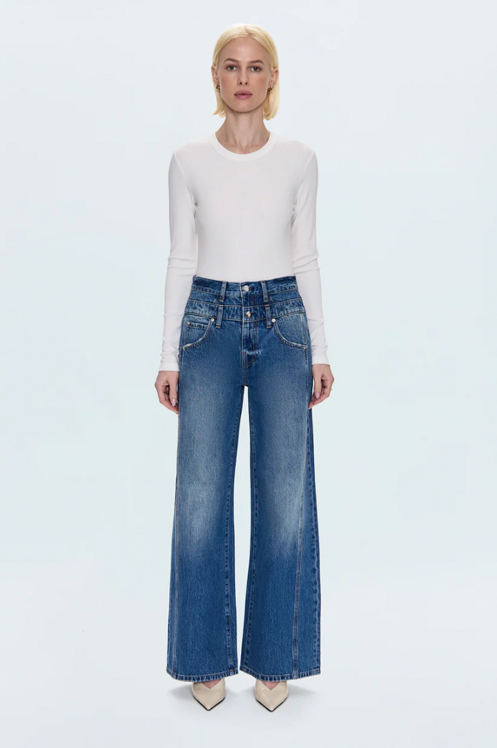 The Caleb Stacked Waist Jean- Echo